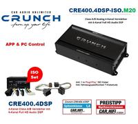 Crunch Amplificatore DSP CRE400.4DSP-ISO.M20 Plug & Play compatibile con Renault