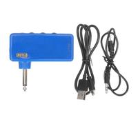 Amplificatore Cuffie per Chitarra e Basso, Mini Portatile ABS | Ingresso Stereo da 3, 5mm, Uscita Cuffie, Cavo USB Incluso, per Studenti e Prove in Hotel