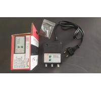 AMPLIFICATORE DA INTERNO RETRO TV GBS 41163 UHF+VHF LTE 25dB 2 USCITE REGOLABILI