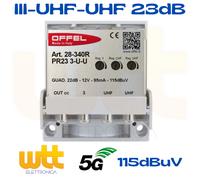 Amplificatore esterno OFFEL 12V larga banda serie LB 28-340R 21/48 3 UH