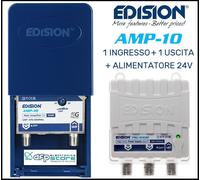 Amplificatore Da Palo di Segnale Alimentatore Antenna Tv Digitale Terrestre UHF