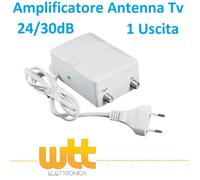 Amplificatore D'antenna Digitale per Interni guadagno 20 db regolabile DTT DVBT2