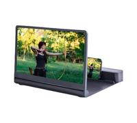 Amplificatore dello schermo del telefono, 12 in HD, pieghevole, con altoparlante, ingrandimento dello schermo, per smartphone, videogiochi, con supporto per video, le