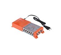 Amplificatore di Distribuzione A 12 Vie per Segnali TV e Radio Terrestri - Sistema MATV/SAT per Interni con Spina IRS Loop-Through UE