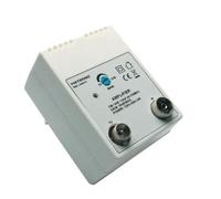 Metronic 340112 Amplificatore TV Fm/Vhf/Uhf da Rete per Digitale Terrestre con Filtro 5G, 20Db Regolabili, 1 Ingresso/1 Uscita, Bianco