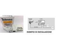 AMPLIFICATORE DI LINEA SEGNALE ANTENNA TV INTERNO TELEVES 560542 LTE 10/20dB