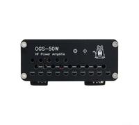 Amplificatore di potenza ad alta frequenza da 50 W MQ9 compatibile con USDX FT817 IC703 705 KX3 QRP FT818 per Xiegu G90 commutazione automatica della ventola 3-24 MHz 13,8 V, nero (interfaccia M/UHF)