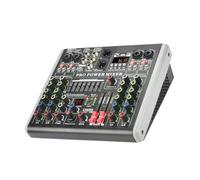 Amplificatore Di Potenza Integrato Da 100 W Mixer Audio A 6 Canali Bluetooth 99 Effetti 48 V USB Console Di Missaggio For Registrazione PC