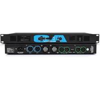 Amplificatore di potenza professionale a doppio canale, amplificatore post-stadio professionale da 400 W*2 con 2 ventole di raffreddamento, uscita indipendente, indicatori LED, for KTV