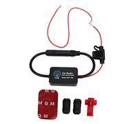 Amplificatore di segnale per antenna radio FM stereo per auto, amplificatore di segnale per ricevitore per unità principale audio stereo da 12 V con interfaccia maschio e femmina,