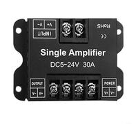 Amplificatore di segnale per controller LED, DC 5-24 V, 30 A, per strisce LED monocromatiche con alloggiamento in metallo per controllo dimmer PWM