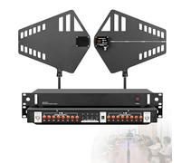 Amplificatore di segnale per microfono wireless con antenna direzionale attiva, gamma di frequenza 400-950 MHz per palcoscenico, matrimoni ed eventi (16 vie)