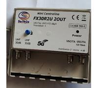 Amplificatore di segnale tv Mini centralino TV Da Palo 2 Ing. Uhf 2 Out 30 db