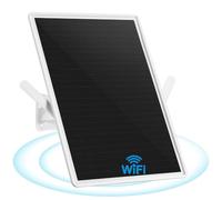 Amplificatore di segnale WiFi dual-Band esterno per router 2,4 GHz, ripetitore WiFi, 490 ft/150 m, pannello solare 15W/5V, impermeabilizzazione, 20000 mAh,Adatto per aziende agricole e spazi