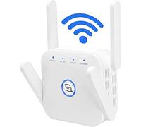Amplificatore di segnale WiFi Extender amplificatore wireless 1200Mbps, Dual Band 2.4G & 5Ghz WiFi Extender, 4 antenne copertura completa con porta Ethernet e WPS, modalità ripetitore Ap (bianco)