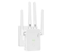 Amplificatore di segnale WiFi per fino a 6.000 m² e 60 dispositivi, amplificatore WiFi a lunga portata e porta Ethernet, punto di accesso, configurazione a 1 tasto