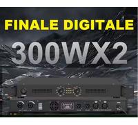 AMPLIFICATORE DJ FINALE DI POTENZA STEREO DIGITALE SLIM 600W (300w x 2) STUDIO