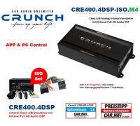 Crunch Amplificatore CRE400.4DSP-ISO.M4 4 DSP Plug & Play compatibile con Opel