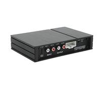 Amplificatore DSP per auto a 4 canali con ingresso, amplificatore audio per auto HD Bluetooth con controllo tramite app, amplificatore stereo universale per auto da 12 V per un