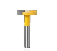 Amplificatore for fresa a T con codolo da 1pc 8MM;Punta for fresatrice for scanalatura T-Track - codolo da 8 pollici for taglierina a scalpello for la lavorazione del legno(8X29X12.7)