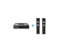 Amplificatore hi-fi Technics SA C600EG S Silver + una coppia di diffusori da pavimento Cabasse Jersey MT32 2 Ebony Black - Nouvo