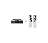 Amplificatore hi-fi Technics SA C600EG S Silver + una coppia di diffusori da pavimento Cabasse Jersey MT32 2 Special Edition White m - Nouvo