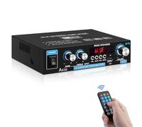 Amplificatore HiFi,2.0 Canali Amplificatore Audio,AK35 Mini Bluetooth 5.0 Stereo Digitale Amplificatore 300W HiFi Amplificatore di Potenza con Basso, Sintonizzatore Treble per Altoparlante Home