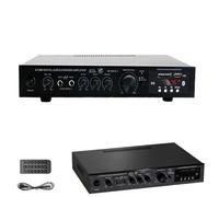 Amplificatore Hifi a 5.1 Canali con Bluetooth 5.1, 200 W +200 W Usb Sd Mp3 Radio Fm, Ingressi Microfono, Coassiale Ottico, Amplificatore Audio Domestico, Subwoofer per Home Theater Alta Potenza