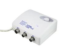 Amplificatore interno per antenna TV, 60 dB, compatibile con segnali digitali e analogici, ottimizza la ricezione TV in spazi chiusi.