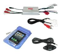 AMPLIFICATORE MARINO PLMRMP3A 4 CANALI CON INGRESSO JACK 3,5 MM AUX RCA INPUT