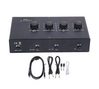 Amplificatore Microfono Dinamico 48 V Phantom Alimentatore Phantom per Amplificatore a 2 Canali MIC per Chitarra