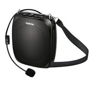 AMPLIFICATORE MINI PORTATILE DA CINTURA CON MICROFONO 20w max CON LETTORE USB E