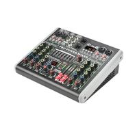 Amplificatore Mixer Audio Console Di Missaggio A 6 Canali Con Amplificatore 48V USB PC Registra Tavolo Audio DJ Bluetooth