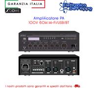 Amplificatore PA 100V 60W Wi-Fi/USB/BT