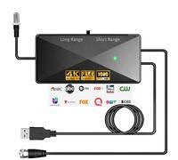 Amplificatore per antenna TV da interni, amplificatore di segnale per antenna digitale, potente amplificatore per antenne ad alto guadagno da 25 dB, adatto per tutte le antenne TV, portata di
