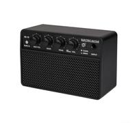 Amplificatore per chitarra elettrica portatile per mini altoparlante per esercitarsi per sessioni - per amplificatore acustico a batteria con tono trasparente nero 152x99mm