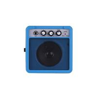 Amplificatore per chitarra Light 5W 5W con pulsante regolabile per vari effetti sonori, adatto per chitarristi acustici ed E, nero/blu/rosso/arancione/giallo (BLUE)