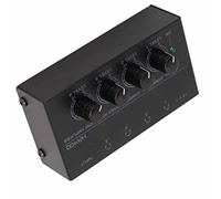 Amplificatore per cuffie, Amplificatori stereo Spina europea Regolazione della manopola 100-240VAC Compatto con connettore TS da 1/4 di pollice per studi per palchi