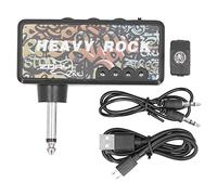Amplificatore per Cuffie Chitarra Bass, Mini Amplificatore Portatile Ricaricabile USB con Effetti, per Pratica a Casa o in Viaggio