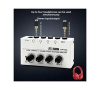 Amplificatore per Cuffie HA400 4 Canali Amplificatore Audio Stereo Ultracompatto Amplificatore per Cuffie per Musica Spina UE