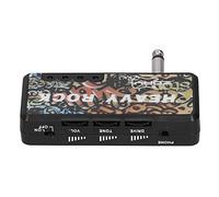 Amplificatore per Cuffie per Basso, Amplificatore per Cuffie in ABS Indicatore di Alimentazione LED Toni Heavy Metal per Tutti i Tipi di Chitarre