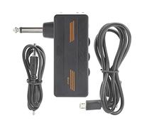 Amplificatore per cuffie per chitarra elettrica Plug Amp CA - 101, amplificatore plug-in per chitarra portatile ricaricabile con effetto distorsione, batteria ricaricabile