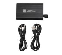 Amplificatore per cuffie portatile con volume regolabile, batteria ricaricabile e connessione da 3,5 mm, ideale per gli appassionati di Hi-Fi.