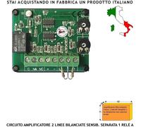 Amplificatore x Rilevatori di Vibrazioni Scasso per Antifurti Sensori Inerziali