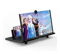 Amplificatore per Schermo del Telefono Ant Warrior 50,8 cm, HD, con Supporto Pieghevole, Design con Lente di Ingrandimento per Film, per Tutti gli Smartphone