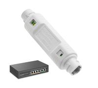 Amplificatore Poe | Ripetitore del segnale Ethernet esterno impermeabile 48V 10/100 Mbps | Forniture di rete, Amplificatore POE Plug and Play per i sistemi di sicurezza