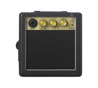 Amplificatore portatile per chitarra elettrica acustica, mini altoparlante con alimentazione a batteria e design a clip, nero