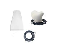 Amplificatore Ripetitore Segnale Telefonico 698-2700MHz 4G 3G 2G LTE CDMA GSM DCS Femmina Set Antenna Interna Ed Esterna Facile Ampia Compatibilità(Suit 3)