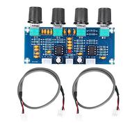 Amplificatore Scheda Amplificatore di Potenza Digitale Parti Preamplificatore DC 12-24V con Regolazione Dei Bassi Medio-Alta E Cavo A 2 Canali E Cavo per Amplificatore di Pote