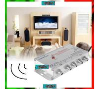 Amplificatore Segnale TV Sdoppiatore Split Antenna 4 Uscite Digitale Terrestre